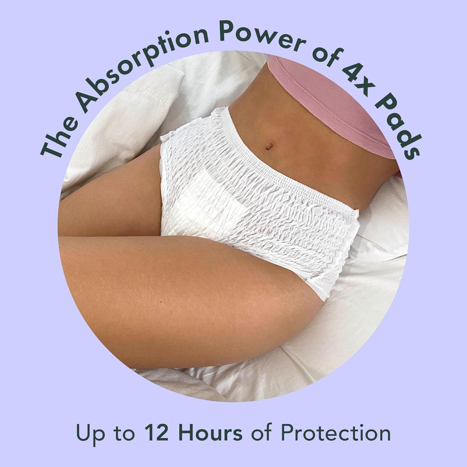 Rael Disposable Period Underwear, Organic Cotton Cover (Size L-XL, 20 Ct) | Leak Locker, Unscented, Extended Coverage for Women, Period Essentials, Postpartum Essentials, Feminine Care - Image 4