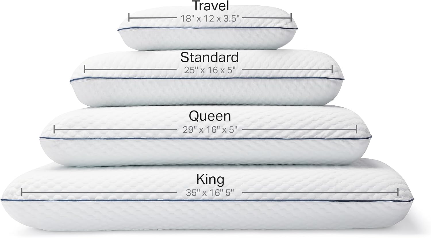 Weekender Cooling Gel Memory Foam Pillow for Sleeping – Standard Size, Ventilated Cooling Pillow for Side & Back Sleepers, Neck & Shoulder Support, Medium Firm, Washable Cover - Image 6