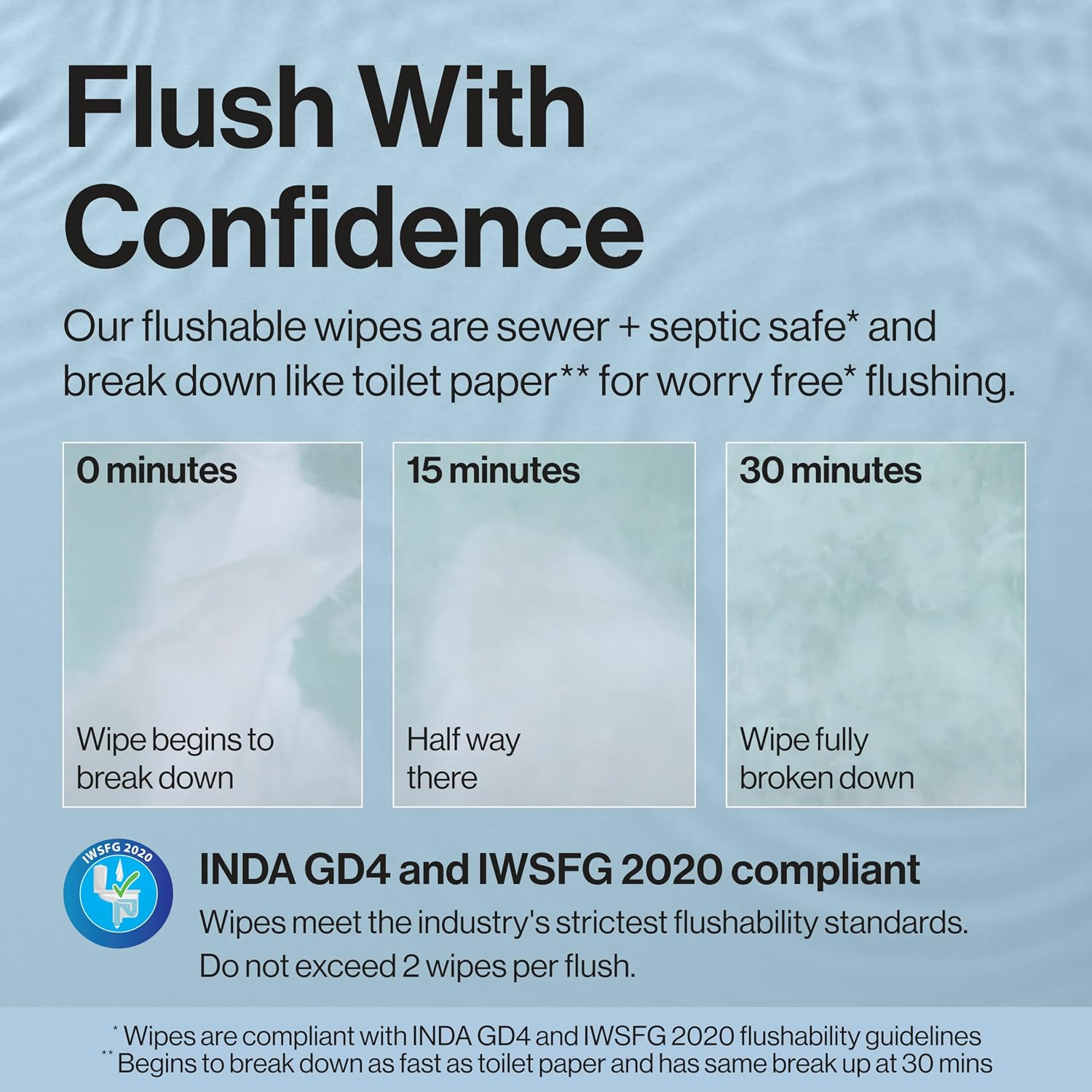 The Honest Company Flushable Wipes, Hypoallergenic, Tropical Leaves, 42ct - Image 4
