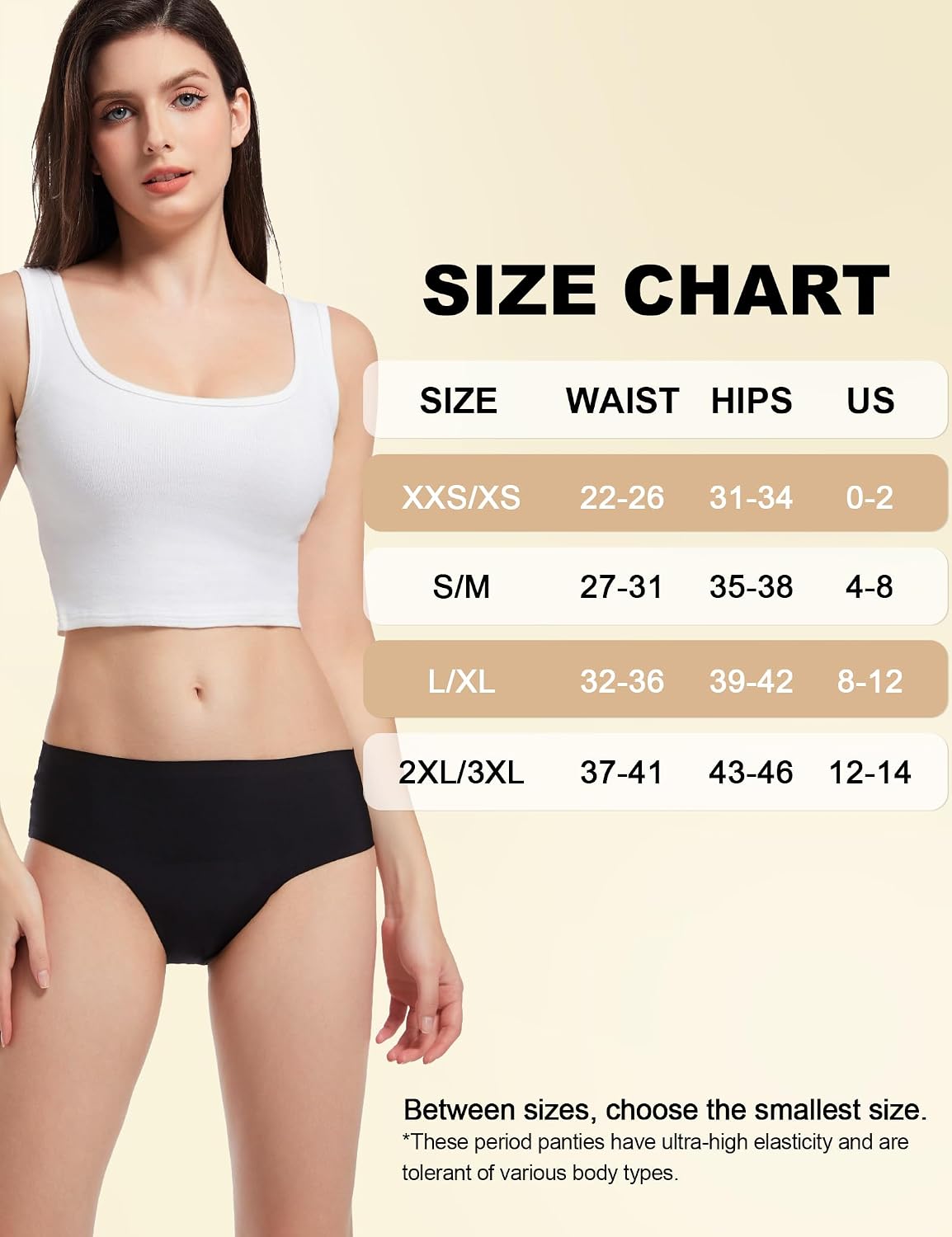 ECO PERIOD Seamless Period Panties Heavy Flow Period Underwear for Women | Leakproof Menstrual Underwear, Incontinence Briefs, Soft Postpartum Panties, No Show Period Panty, Overnight Protection - Image 5