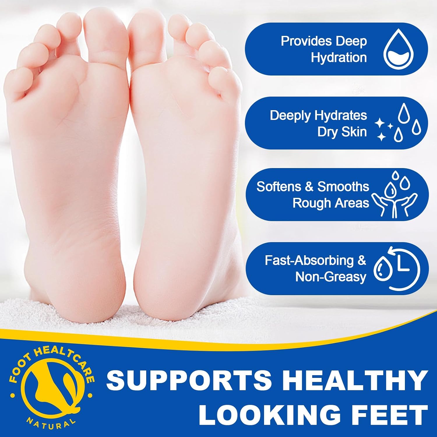 60% Urea Cream Stick plus 2% Salicylic Acid, Maximum Strength Urea Foot Cream Callus Remover for Dry Cracked Heels, Hands, Knees,Exfoliating Moisturizer, Dead Skin Remover Foot Balm 1.4oz (1pcs) - Image 5