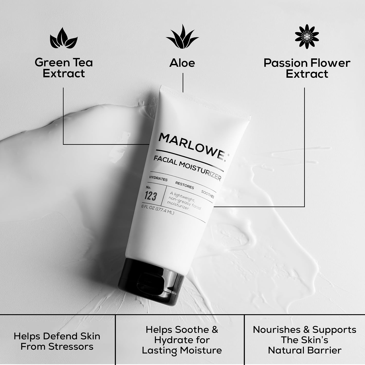 MARLOWE. Men's Skin Care Set, Best Sellers Kit, Soap, Cleanser, Moisturizer | Men’s Skin Care Set with Exfoliating Scrub Soap Bar, Facial Cleanser & Facial Moisturizer. Great Gift for Men. - Image 3