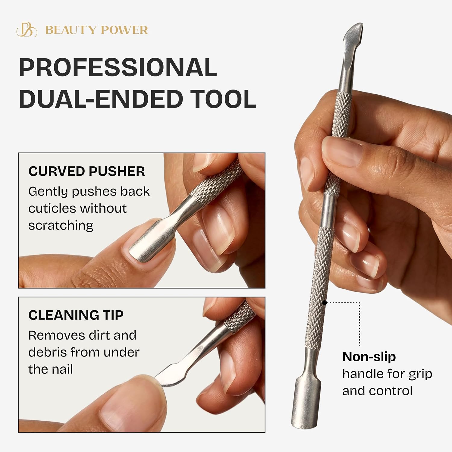 9 in 1 Professional Manicure Pedicure Set - Stainless Steel Nail Clippers, Nano File, Cuticle Nipper, Scissors, Tweezers, Travel PU Leather Case for Men & Women - Gift Idea - Pink - Image 7