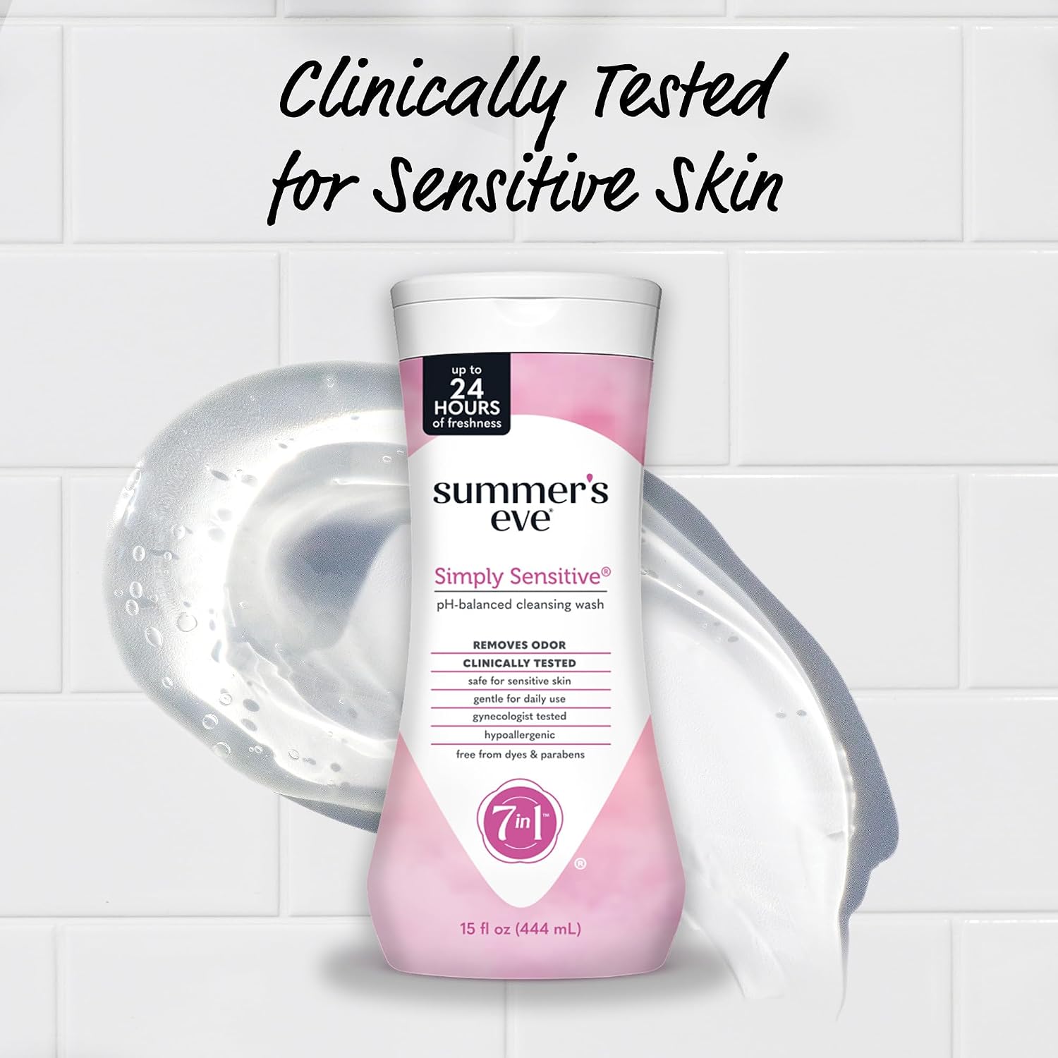 Summer's Eve All-Over Daily Feminine Wash, Simply Sensitive, 15 Fl Oz - Image 4