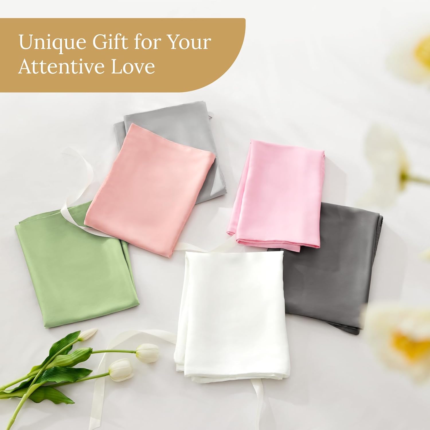 INFIIXSO Mulberry Silk Pillow Cases Standard Size with Zipper, Airy Blue | Ultra Smooth & Soft Satin Silk Pillowcase, Gentle on Hair & Skin, Hidden Zipper Closure, Breathable Cooling for Hot Sleepers - Image 6