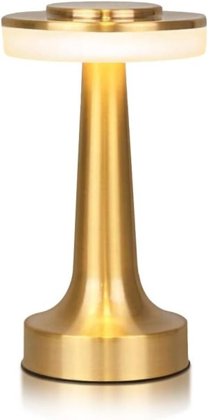 JHPGEOE Cordless Metal Desk Lamp, T...