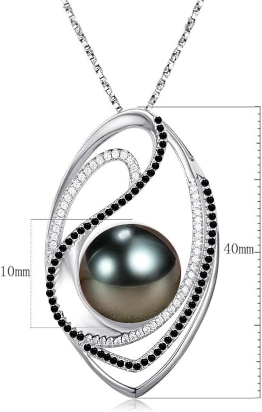 NONNYL Mothers Day Gifts for Mom, Wife, Women - Tahitian Black Pearl Necklace - Wedding, Birthday, Anniversary, Valentine's, Christmas Jewelry - Image 5