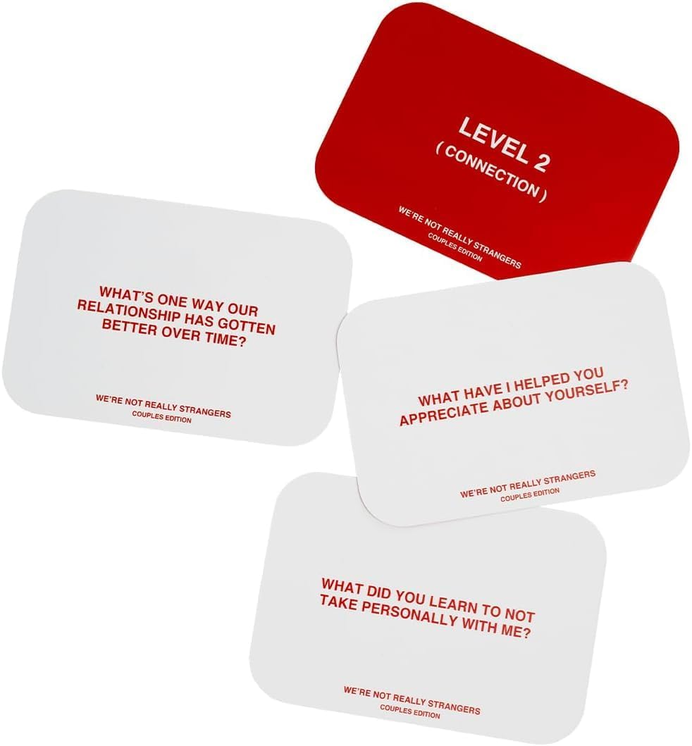 WE'RE NOT REALLY STRANGERS Couples Edition, Conversation Card Game | 150 Conversation Cards for Couples, Couples Card Game for Memorable Date Nights & Game Nights, Ages 15+, 2 Players - Image 8