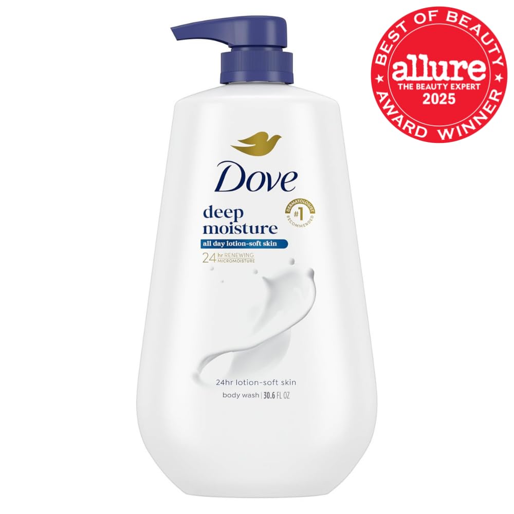 Dove Body Wash Body Wash Deep Moisture 30.6 oz Pump, Sulfate Free | Dove Deep Moisture Body Wash hydrates dry skin for 24 hours with a sulfate-free formula and MicroMoisture technology. - Image 2