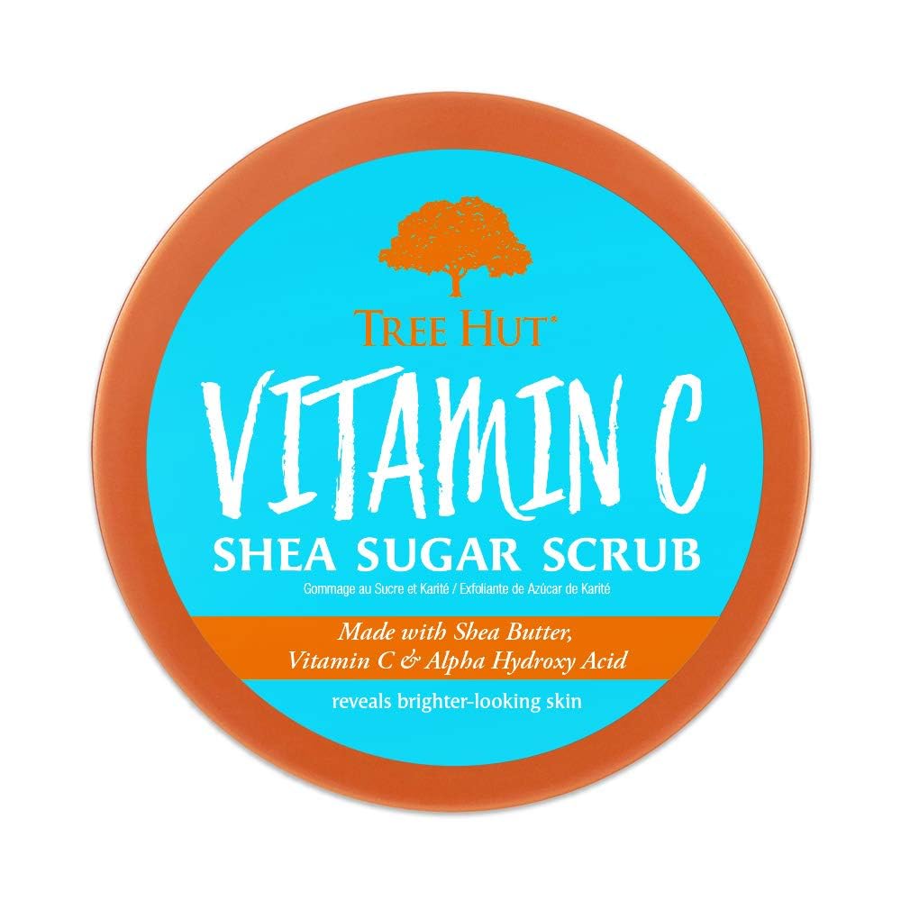 Tree Hut Vitamin C Body Scrub, Exfoliating Sugar Scrub, Vegan, 18 Oz | Exfoliating & Nourishing with Shea Butter & Essential Oils, Body Exfoliator for All Skin Types, Self Care Gifts for Women - Image 2