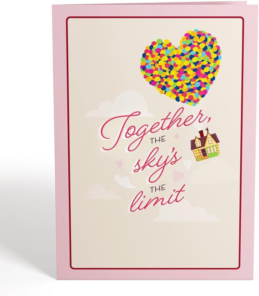 Lovepop Disney and Pixar Up Carl & Ellie Pop-Up 5x7 Card with Envelope | Valentine's Day, Anniversary; 3D Heartfelt Greeting Card for Wife, Husband, Her, Him, Couples - Image 3