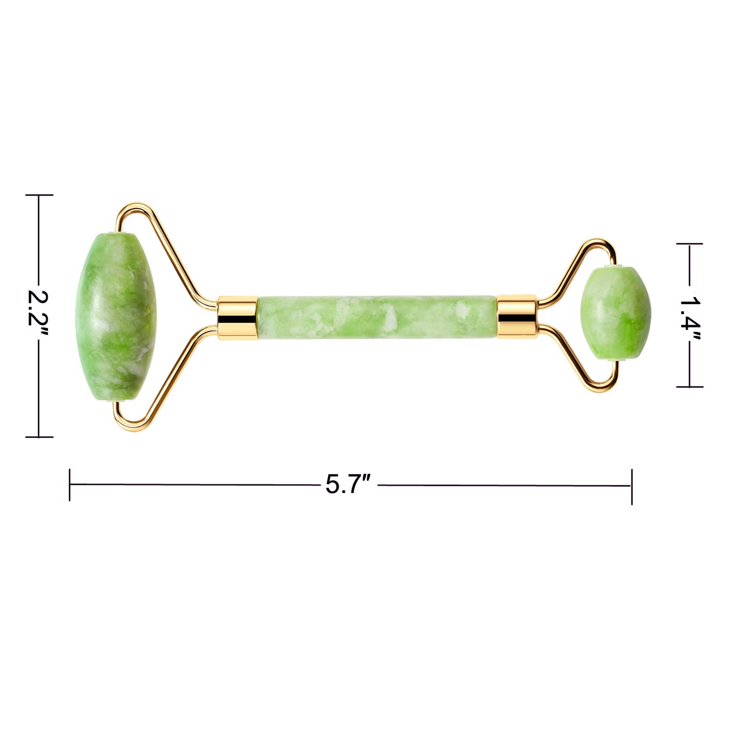 AECW Natural Jade Roller for Face Eyes Tool Jade Facial Roller Noiseless Facial Massage Roller - Image 6