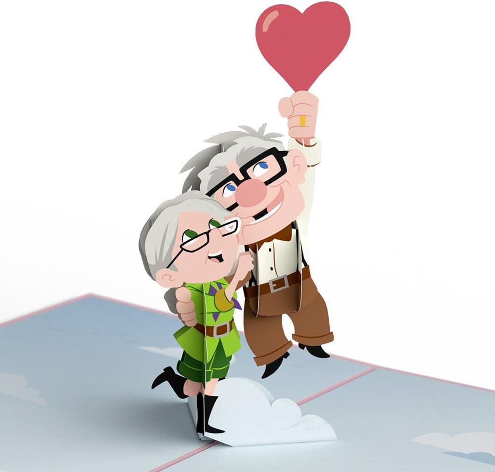 Lovepop Disney and Pixar Up Carl & Ellie Pop-Up 5x7 Card with Envelope | Valentine's Day, Anniversary; 3D Heartfelt Greeting Card for Wife, Husband, Her, Him, Couples - Image 2