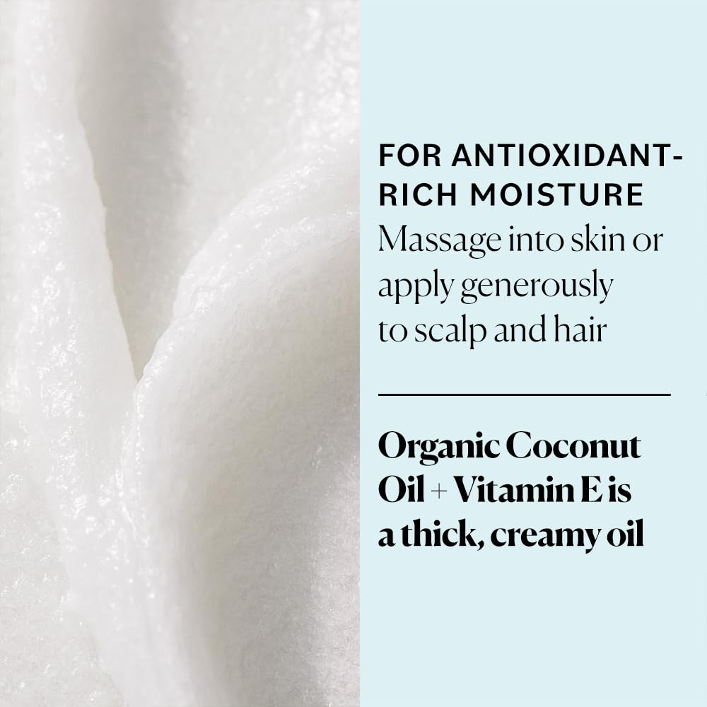 Sky Organics Organic Coconut Oil & Vitamin E 16.9oz - Ultra-Hydrating Oil | Ultra-Moisturizing Oil for Skin & Hair. Rich in Fatty Acids & Antioxidants. USDA Organic. Natural, Vegan, & Cruelty Free. - Image 2