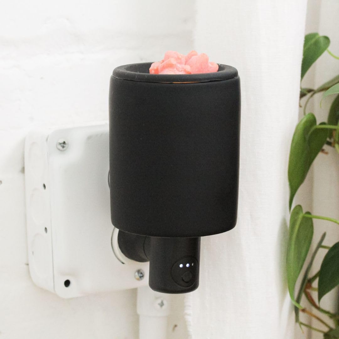 Happy Wax Black Outlet Timer Warmer for Scented Wax - Compact Ceramic Wall Plug in Wax Melt Warmer with Timer - Wax Melter for Home Fragrance with Removable Silicone Dish - Image 7