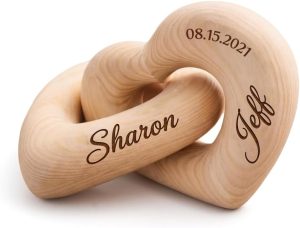 Personalized Wooden Hearts with Nam...
