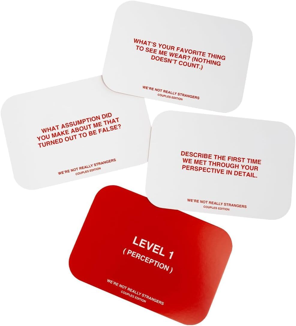 WE'RE NOT REALLY STRANGERS Couples Edition, Conversation Card Game | 150 Conversation Cards for Couples, Couples Card Game for Memorable Date Nights & Game Nights, Ages 15+, 2 Players - Image 7