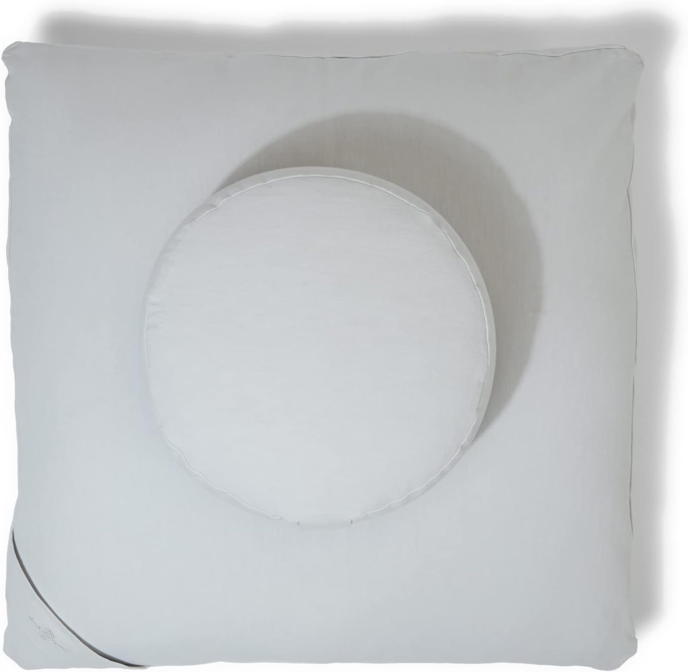 renoo Meditation Cushion Set - Zafu Meditation Pillow and Zabuton Floor Cushion - Adjustable Organic Buckwheat and Cotton Fill - GOTS Certified Cotton Washable Covers - 30x30x10 - Multiple Colors - Image 3