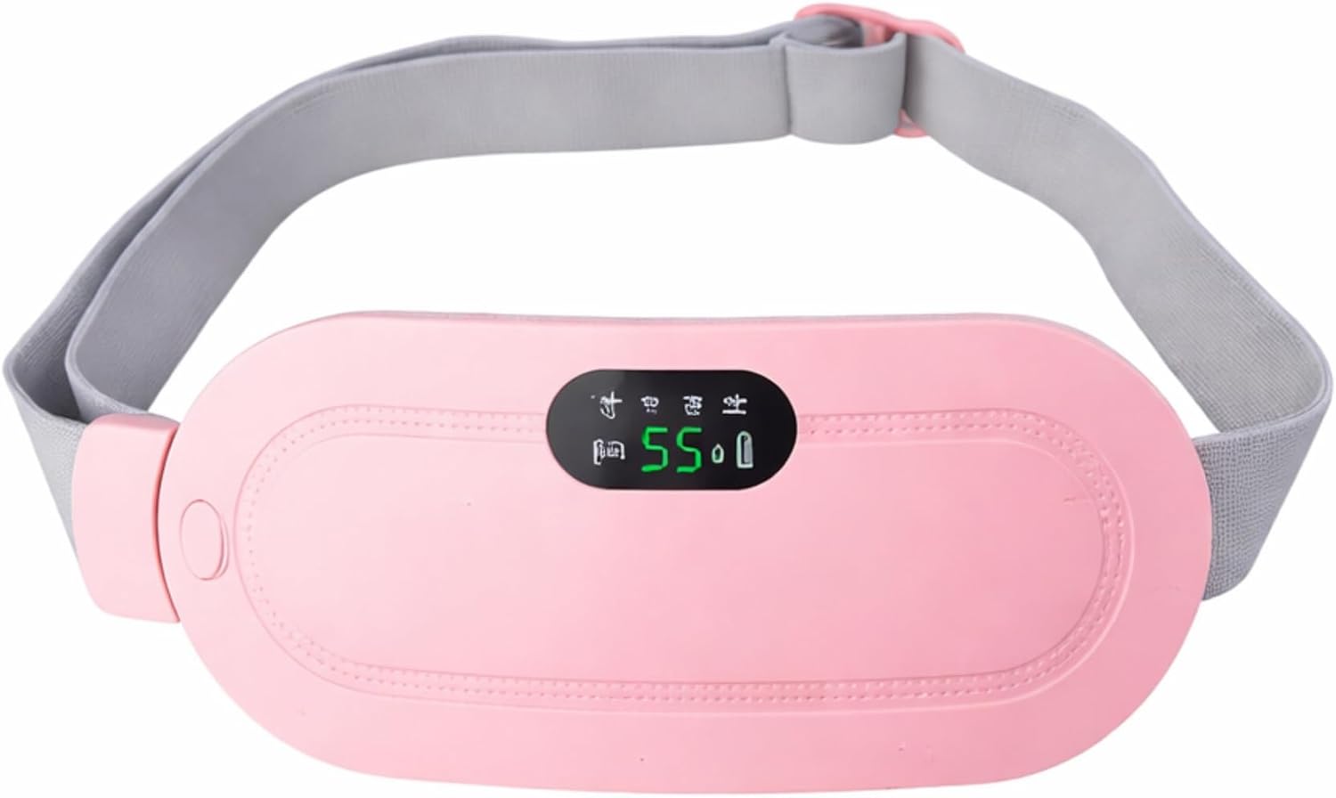 Heating Pad for Period Cramps Bundle – Portable Cordless Menstrual Heating Belt with 3 Heat Levels & 4 Massage Modes – Wearable Back & Belly Heat Pad Relief Set for Women & Teens (Pink + White) - Image 2