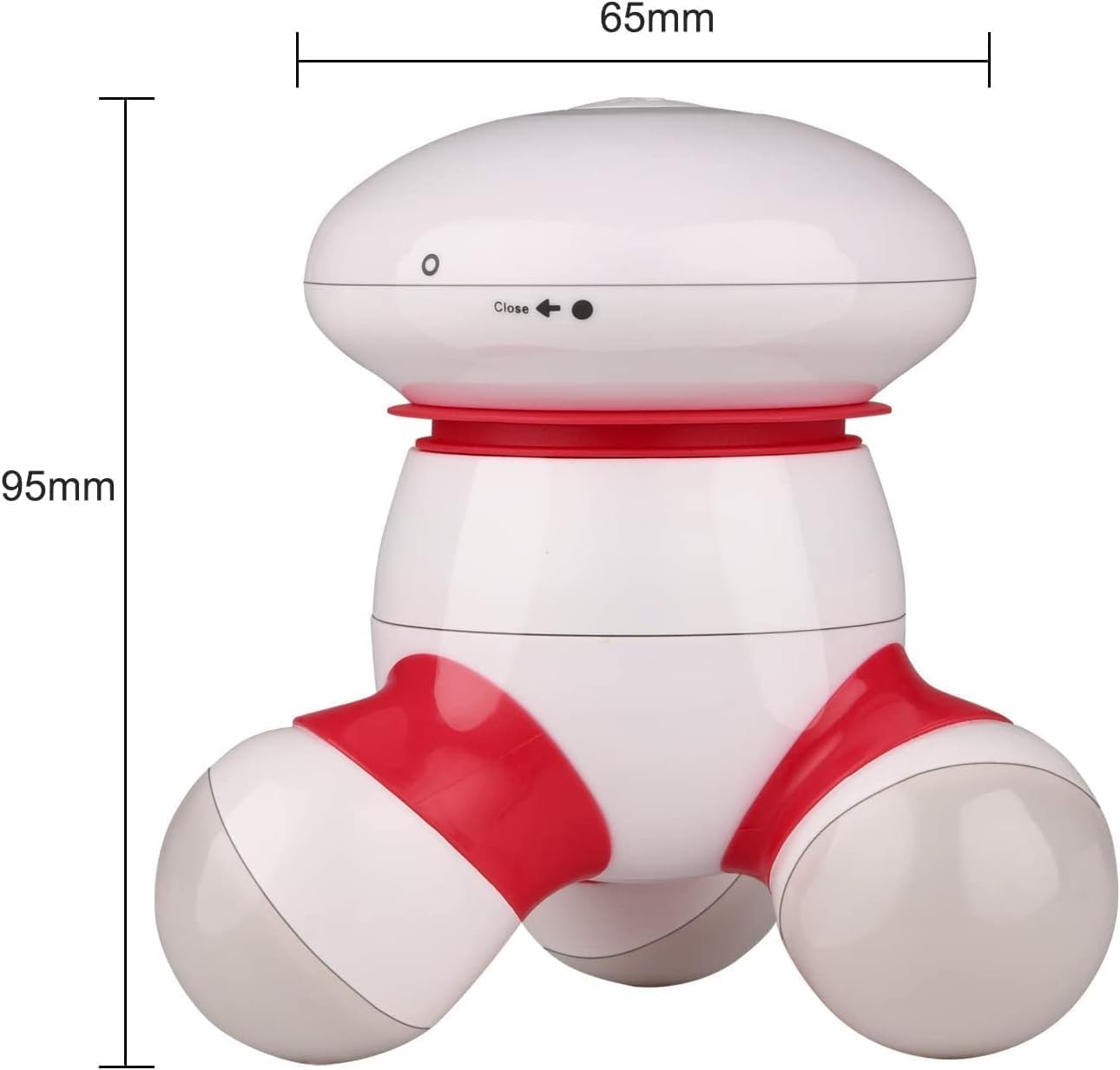 cotsoco Handheld Massager Mini Portable Vibrating Body Massager with LED Light for Hand Head Neck Back Legs Arms Pain Release, Battery Operated, Easy Hand Grip - Image 7