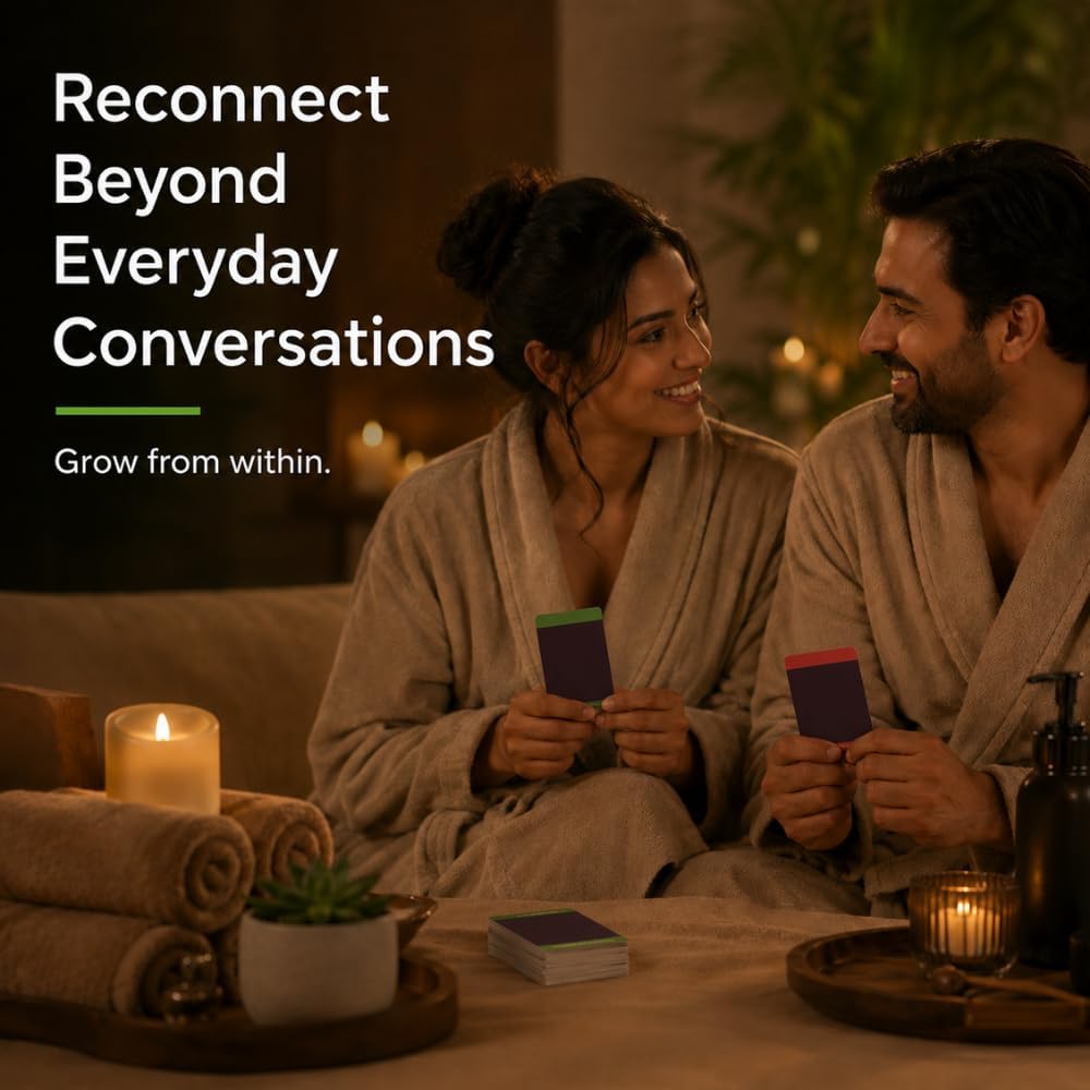 Life Sutra Couple Reconnect Card Game, 150 Conversation Cards to Build Trust, Deepen Bond & Strengthen Communication, A Therapy-Inspired Game for Married & Mature Couples & Gift for Stocking Stuffer - Image 5