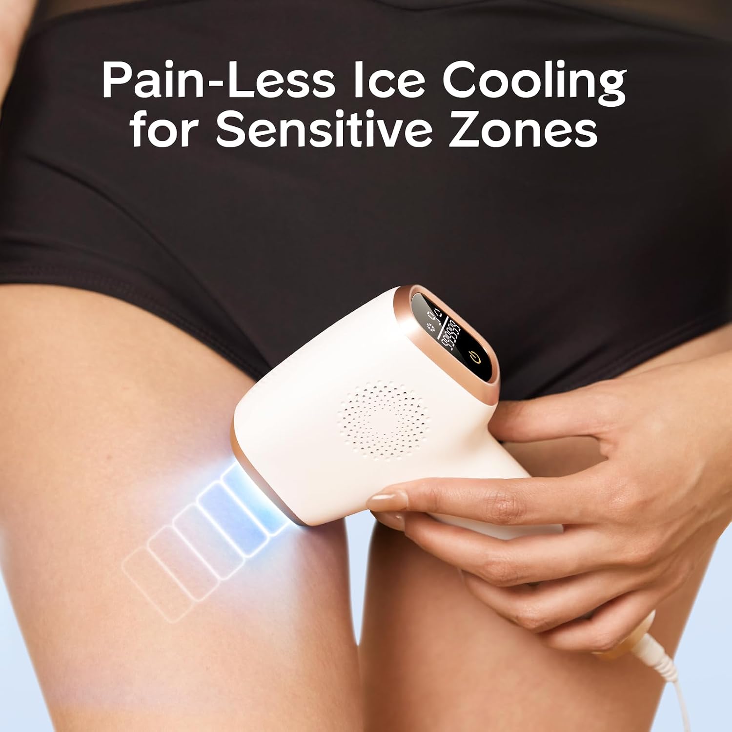 INNZA IPL Hair Removal with Ice Cooling Care Function for Women,Long-Lasting Results,999,999 Flashes Painless Hair Removal, Hair Removal Device for Armpits Legs Arms Bikini Line - Image 5