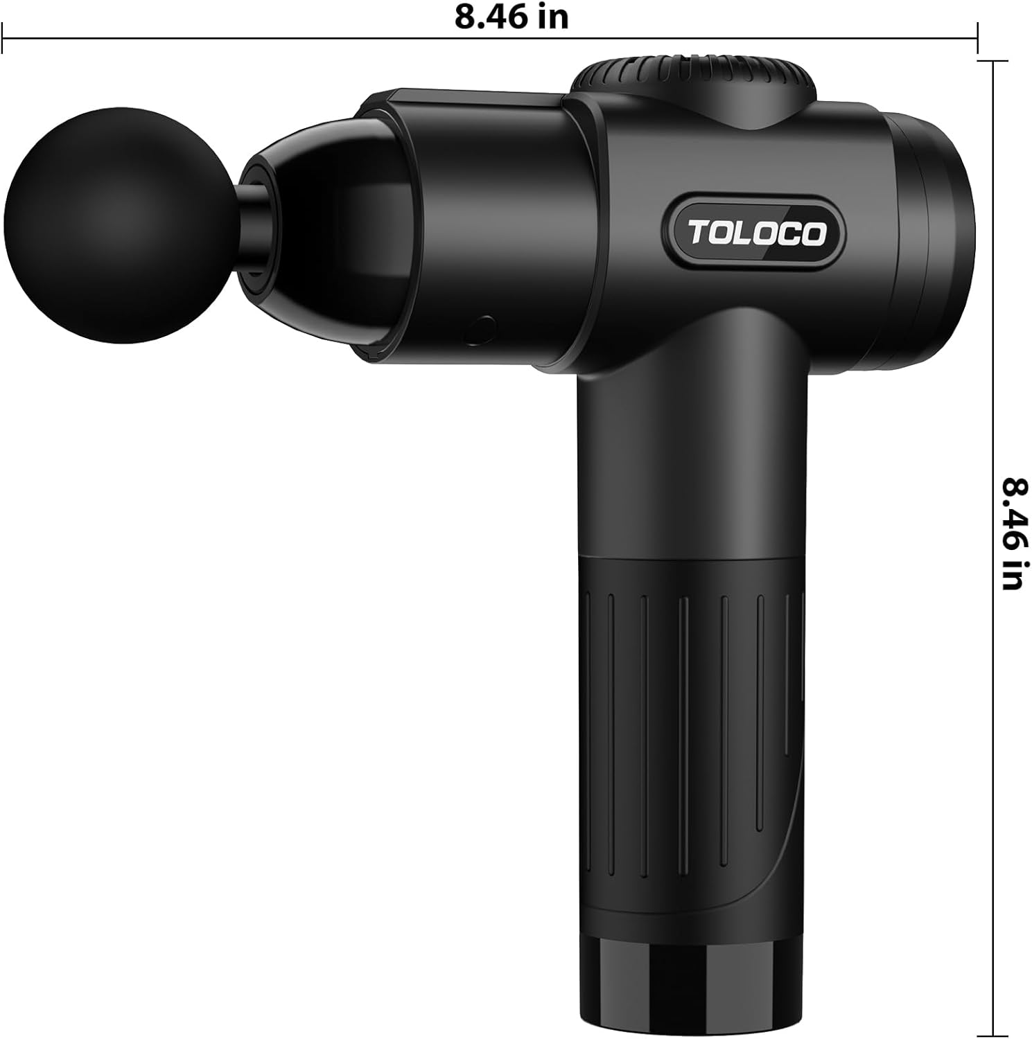 TOLOCO Massage Gun, Deep Tissue Back Massage for Athletes for Pain Relief, Percussion Massager with 10 Massages Heads & Silent Brushless Motor, Relaxation Gifts for Men Women, Black - Image 9