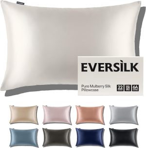 Mulberry Silk Pillowcase for Hair a...