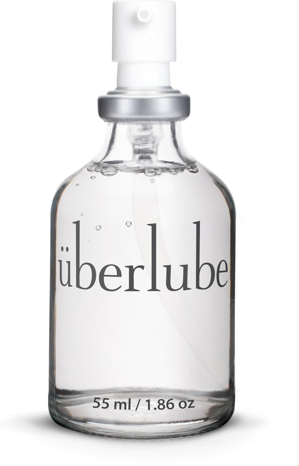 Uberlube Premium Silicone Lube - Unscented and Ultra Smooth (55 ml) | Long Lasting Lube, Vitamin E, Waterproof, Personal Lubricant for Privacy & Toys, Vaginal & Anal Use, OBGYN Recommended