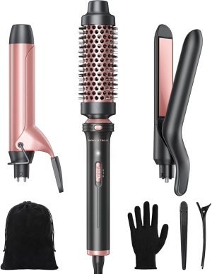 Wavytalk 3 in 1 Curling Wand Set wi...