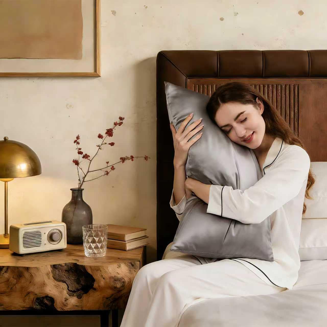 ZIMASILK 25 Momme 100% Pure Mulberry Silk Pillow Cases, Iron Gray, Standard | Natural Silk, Highest Grade 6A, Hair and Skin Care, Thick & Soft, Gift for Women Men, 1pc (Standard 20"x26") - Image 7