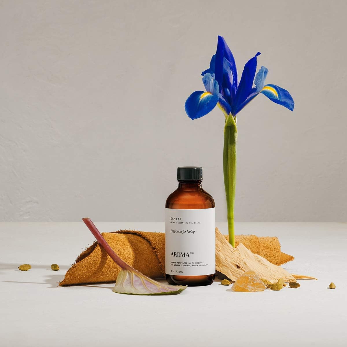 AromaTech Santal & The Hotel Set | Gift Set of Aroma Diffuser Essential Oils Blend of Santal Cardamom, Papyrus, Musk | The Hotel Peach, Red Rose, Pine - 120 Milliliter - Image 8