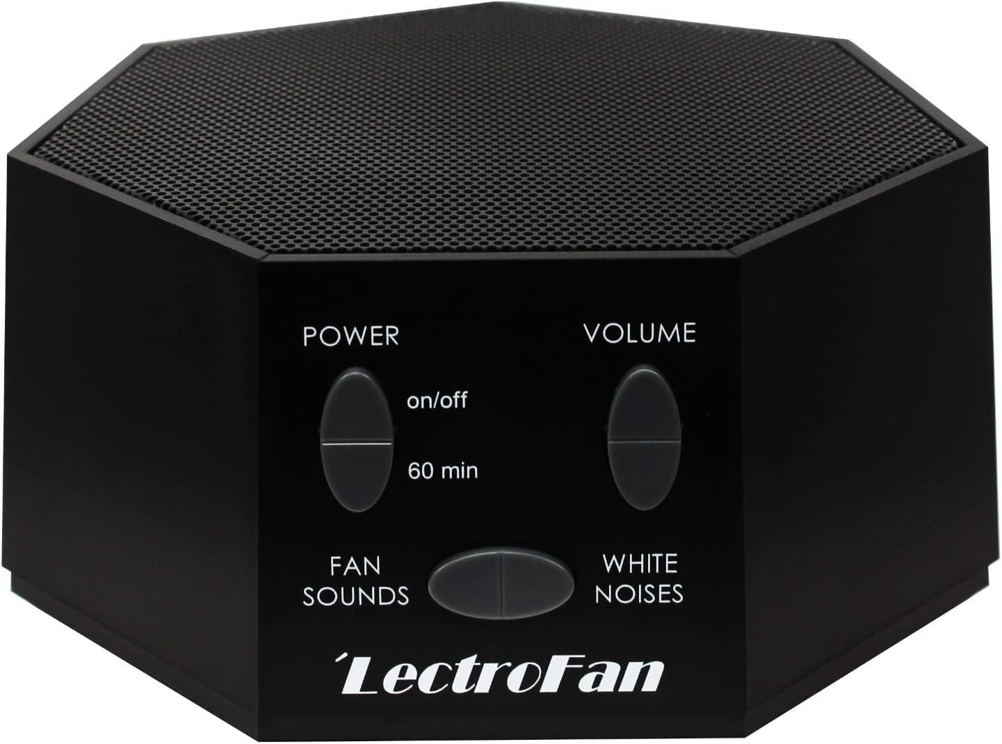 Adaptive Sound Technologies LectroFan Classic Sound Machine, Black | Soothing Sound Machine for Sleep with a Built-in Sleep Timer, Non-Looping Sounds, Speech Privacy and Compact Design