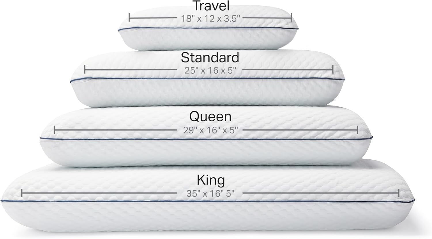 Weekender Cooling Gel Memory Foam Pillow for Sleeping – King Size, Ventilated Cooling Pillow for Side & Back Sleepers, Neck & Shoulder Support, Medium Firm, Washable Cover - Image 6