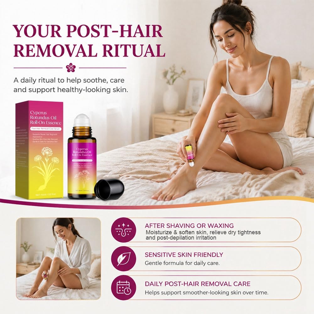 DreamCatching Cyperus Rotundus Oil, Natural for Reducing Body Hair Growth, Hair Removal, Reduces Unwanted Hair Growth, Shrink Pores 2.02 Fl Oz (Pack of 1) - Image 5