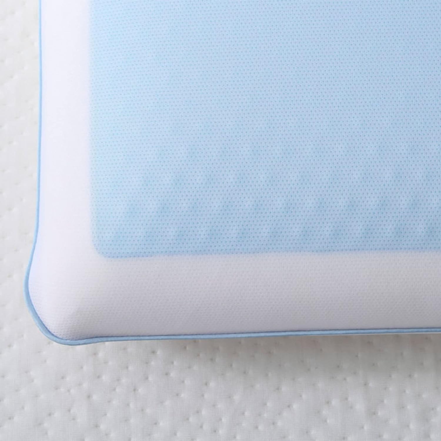 Cool Gel Cooling Pillow for Sleeping, Standard Size Cooling Memory Foam Pillow for Hot Sleepers, Reversible Ergonomic Design, Pressure Relief, Spine Alignment, Side, Back Contouring Support - Image 3