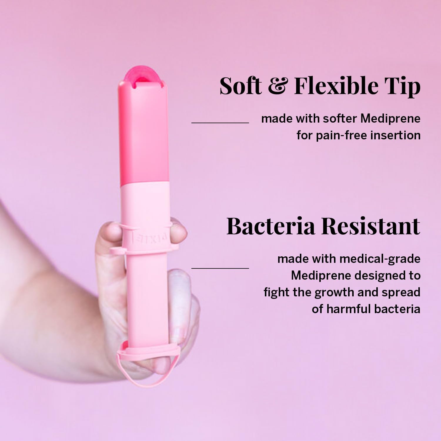 Pixie Menstrual Disc Applicator for Feminine Care - Inserts Like A Tampon - Every Woman Can Now Use Period Discs - Perfect for Long Nails - Self Sanitizer TPE Properties (Disc Applicator) - Image 6