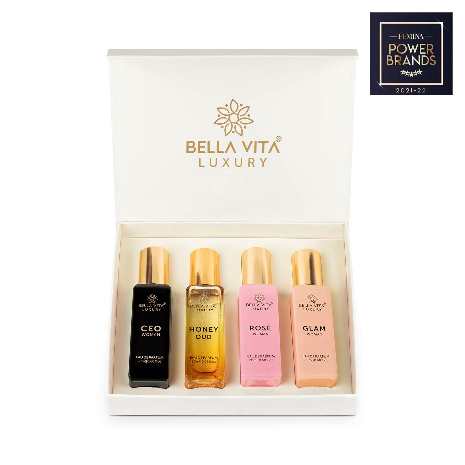 BellaVita Luxury Him and Her Perfume | Valentine's Day Gift Bundle for Men & Women | 8x20ml Mini Perfumes | Woody, Floral, Citrus, Oud, Vanilla & Musk | Couple Gift Set | Travel-Ready Fragrance - Image 6