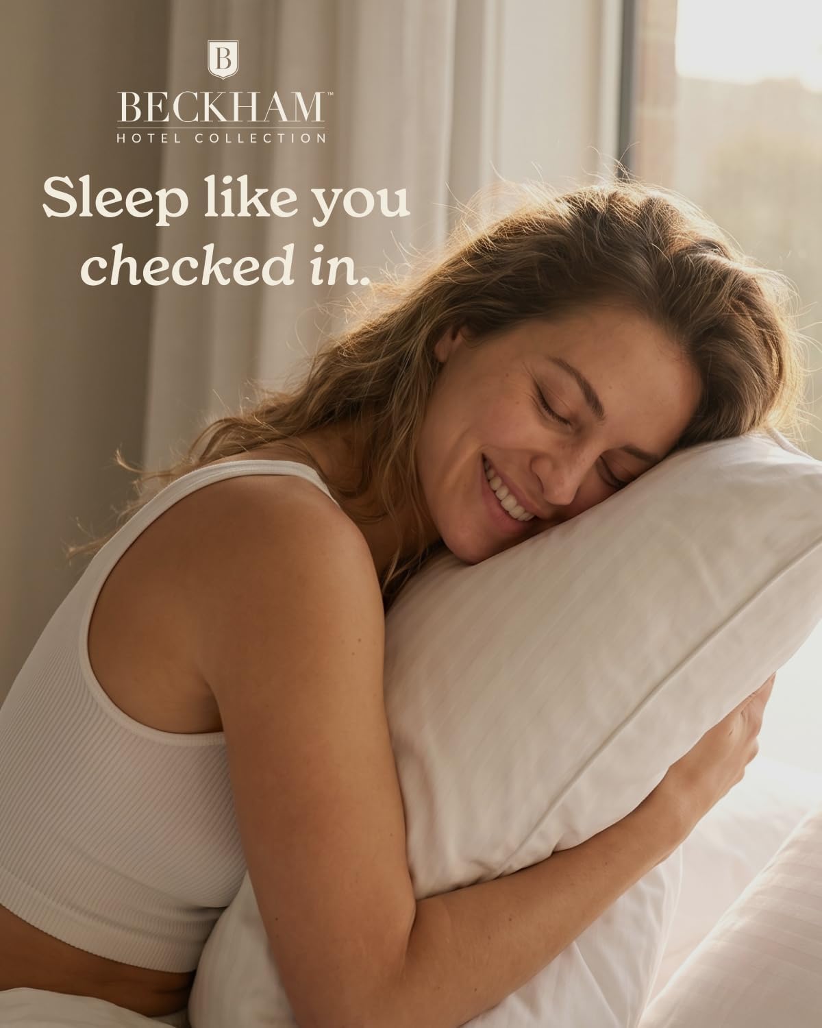 Beckham Hotel Collection Bed Pillows Standard/Queen Size Set of 2 | Original Soft Down Alternative Pillow for Sleeping, Soft Support for Back, Stomach or Side Sleepers - Image 9