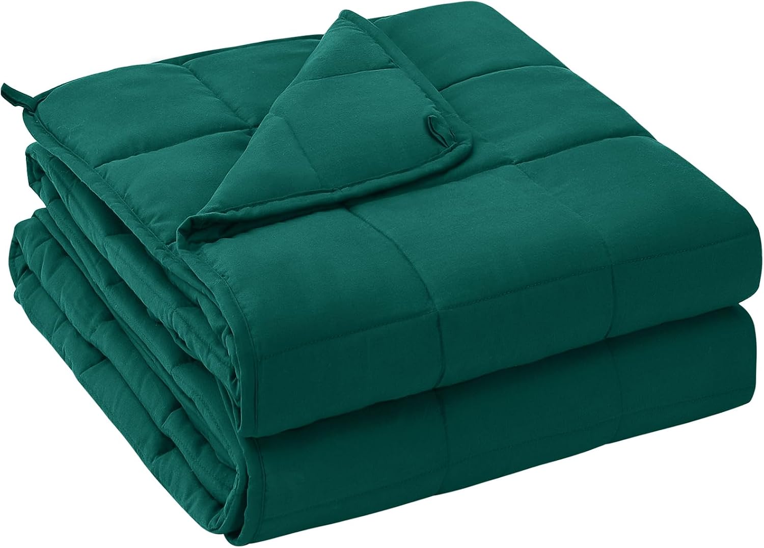 yescool Weighted Blanket for Adults 20lbs Queen Size, 60" x 80", Green | Christmas Birthday Gifts for Women Mom, Soft Thick Bed Blanket with Glass Bead, Perfect for 190-210 lbs, Machine Washable