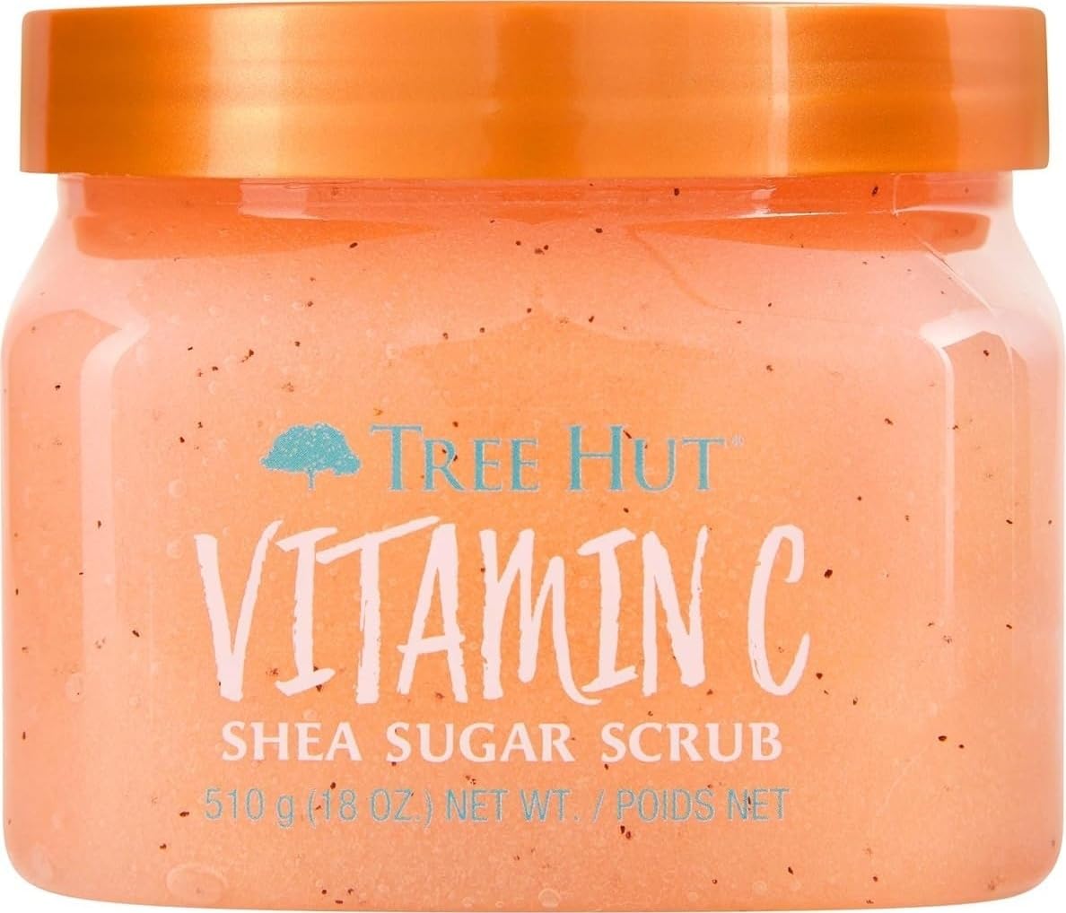 Tree Hut Vitamin C Body Scrub, Exfoliating Sugar Scrub, Vegan, 18 Oz | Exfoliating & Nourishing with Shea Butter & Essential Oils, Body Exfoliator for All Skin Types, Self Care Gifts for Women