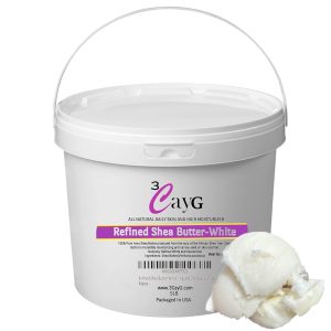 3CAYG 5lb Pail White Refined Shea B...