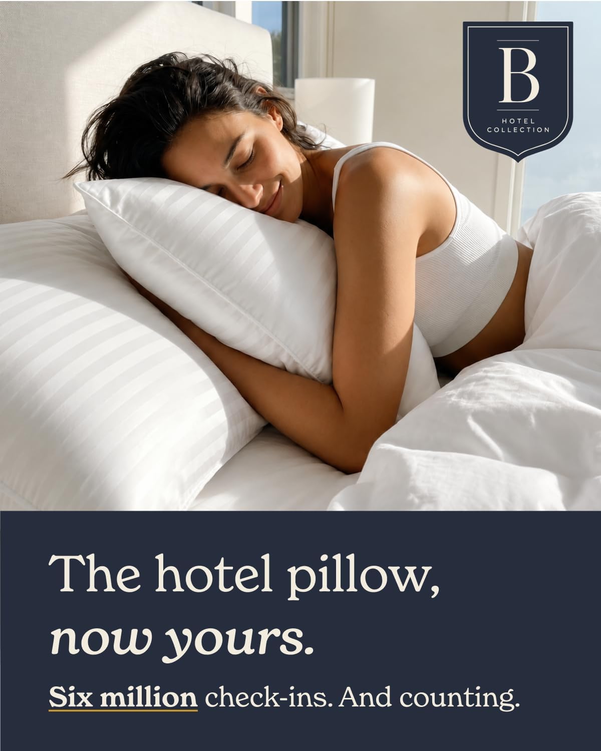 Beckham Hotel Collection Bed Pillows Standard/Queen Size Set of 2 | Original Soft Down Alternative Pillow for Sleeping, Soft Support for Back, Stomach or Side Sleepers - Image 2