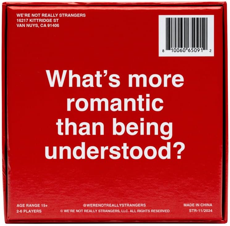 WE'RE NOT REALLY STRANGERS Couples Edition, Conversation Card Game | 150 Conversation Cards for Couples, Couples Card Game for Memorable Date Nights & Game Nights, Ages 15+, 2 Players - Image 2