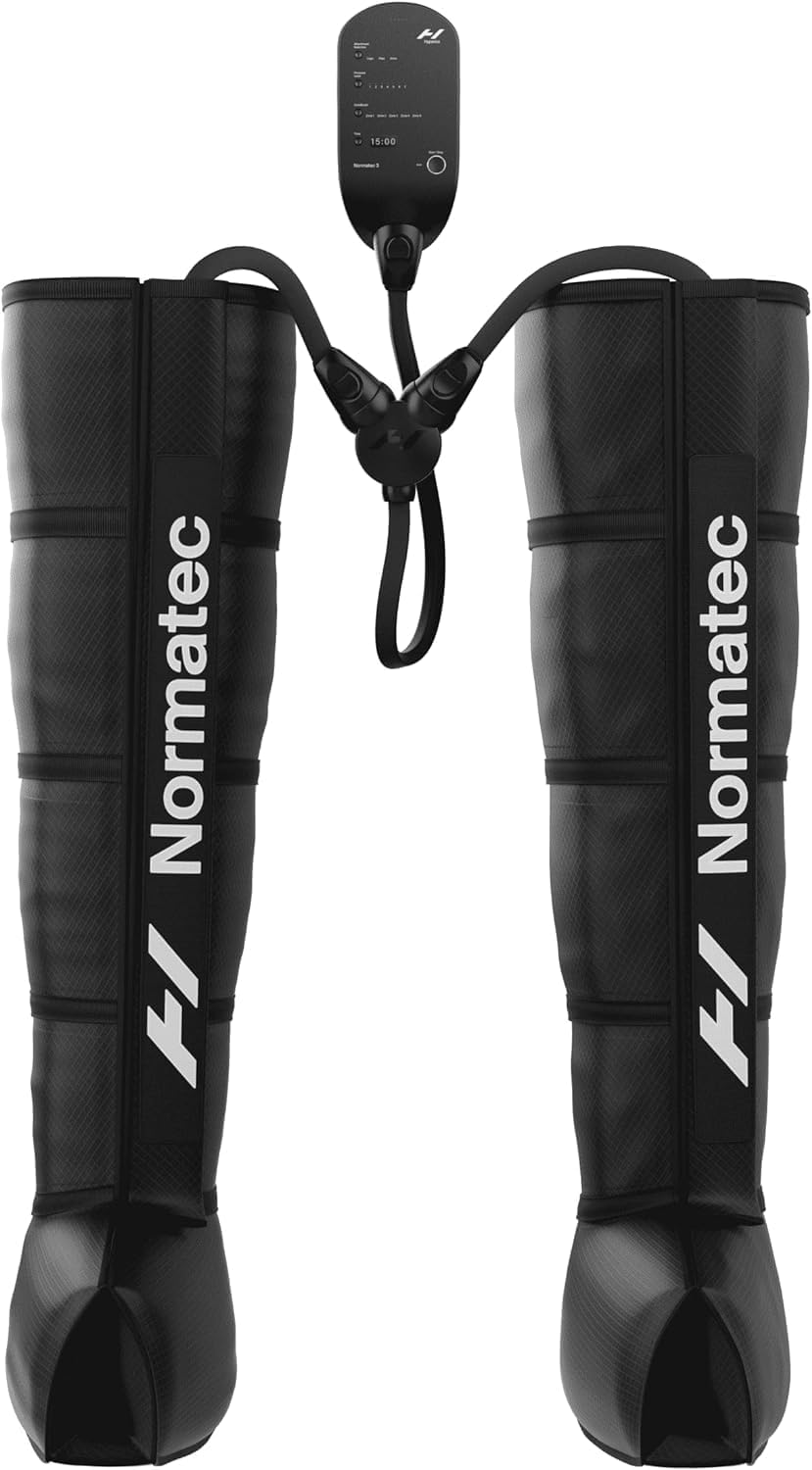 Hyperice Normatec 3 Legs Compression Boots Full Leg Recovery Size Standard | Relieve Muscle Aches Pain | Reduce Tension Swelling | 7 levels | Increase Circulation | ZoneBoost | FSA-HSA Eligible | TSA