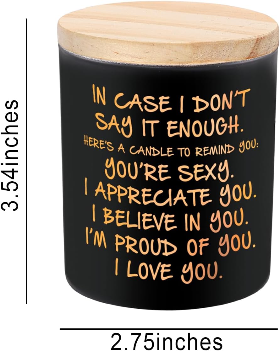 Gifts for Him Husband Boyfriend Funny Lavender Scented Soy Candle for Men | Romantic Unique Fathers Day Christmas Anniversary Birthday I Love You Gifts for Him - Image 3