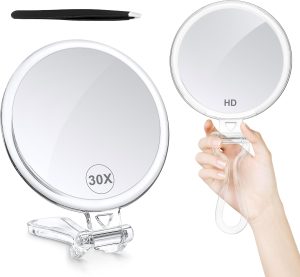 30X Magnifying Mirror for Travel wi...