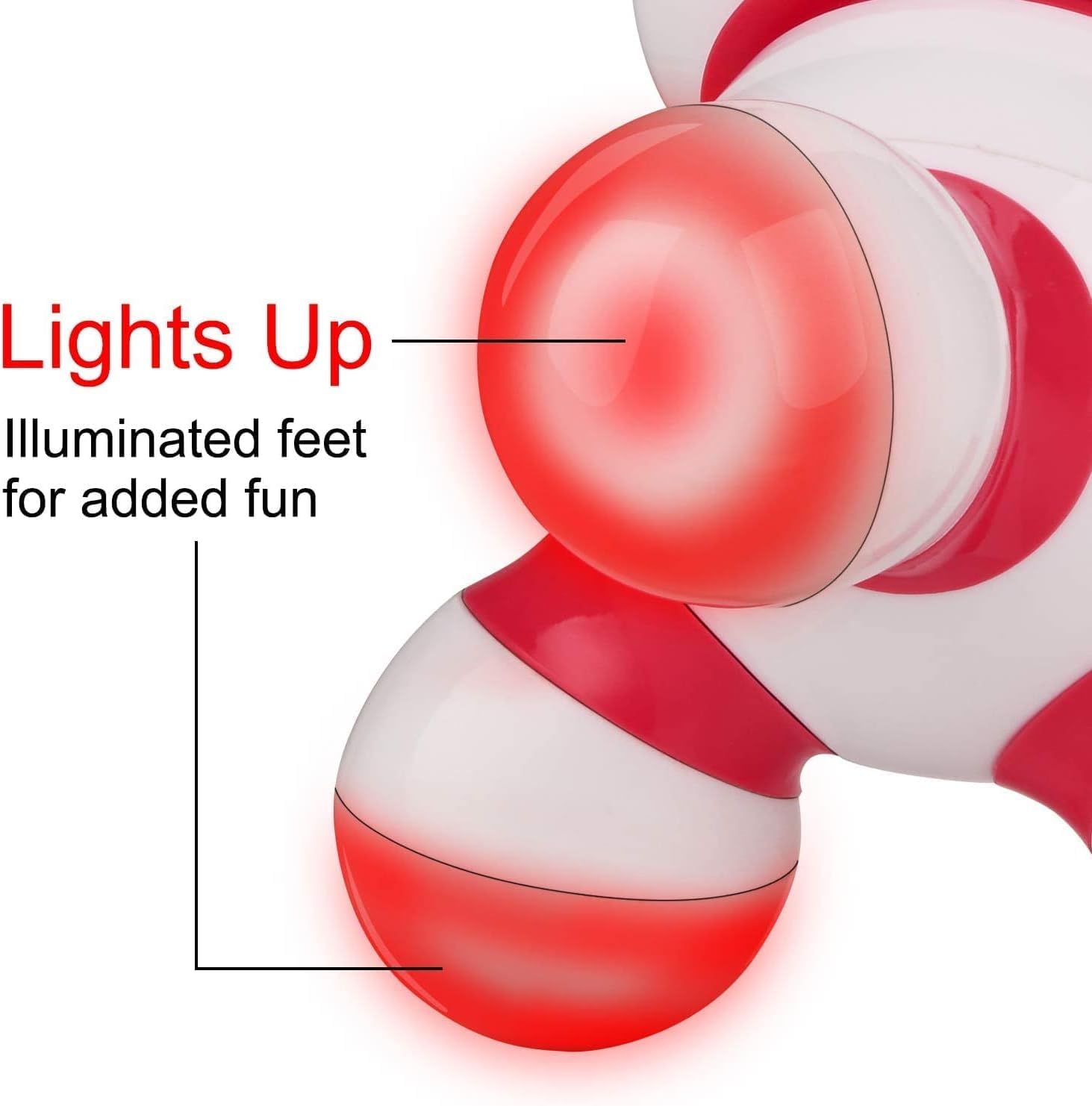 cotsoco Handheld Massager Mini Portable Vibrating Body Massager with LED Light for Hand Head Neck Back Legs Arms Pain Release, Battery Operated, Easy Hand Grip - Image 2