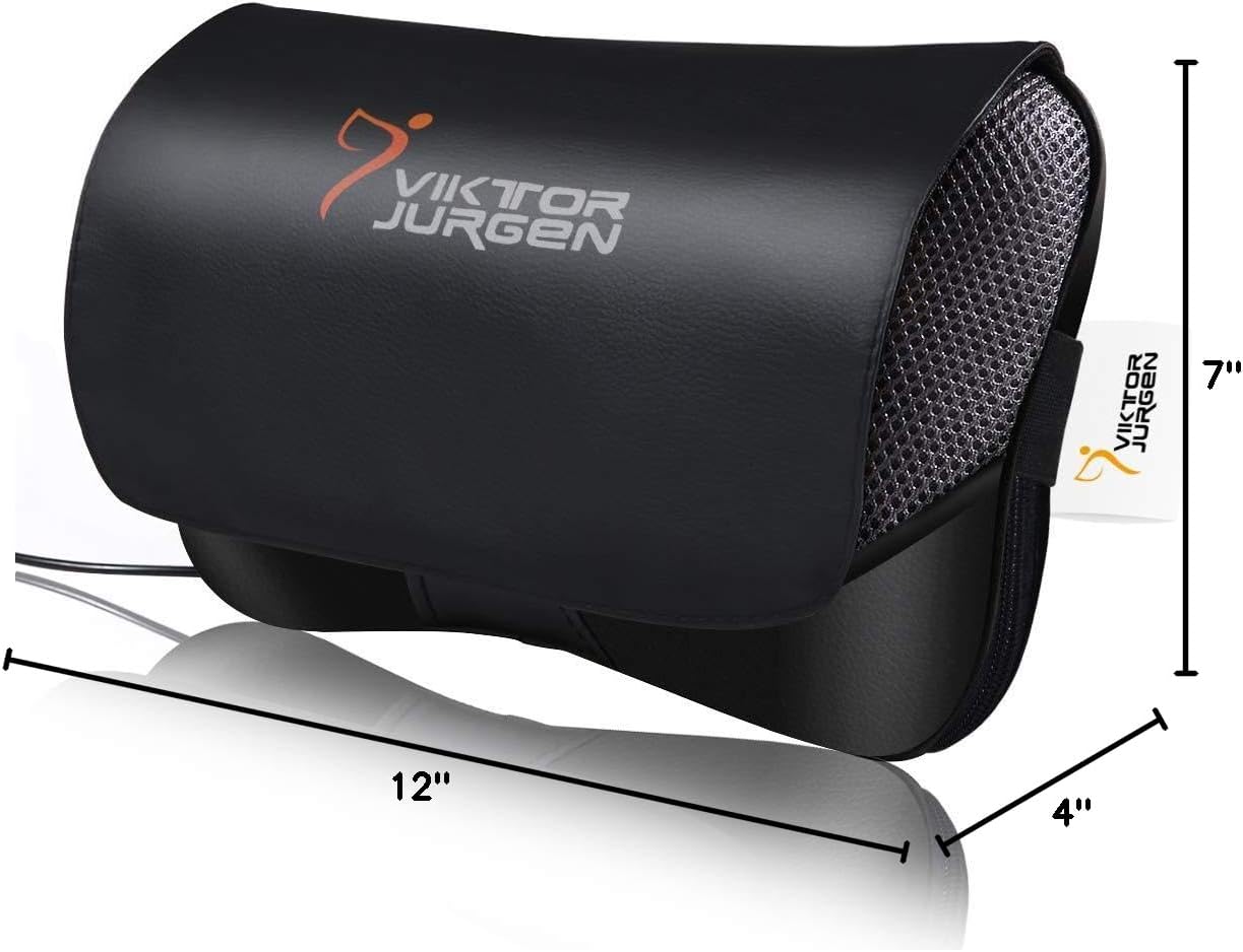VIKTOR JURGEN Shiatsu Back Massager with Heat, Deep Tissue for Pain Relief | Electric 3D Kneading Massage Pillow for Neck, Shoulder, Back, Christmas Women Gifts for Men Dad Mom Wife Her (NOT Cordless) - Image 10