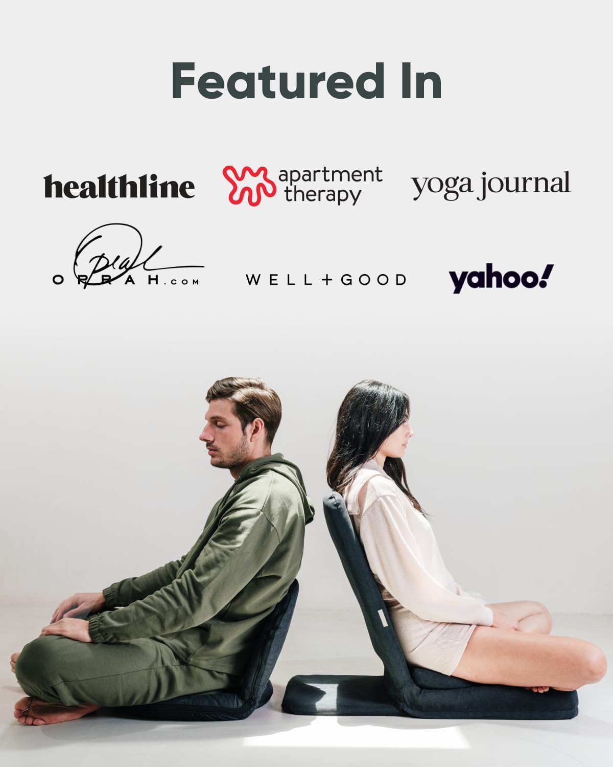 Folding Pro Meditation Chair - Adjustable Meditation Seat with Back Support and Half Moon Buckwheat Meditation Cushion - Comfortable Mindfulness Living Room Floor Chair - Image 7